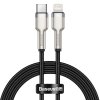 Baseus Cafule Metal Series Datový Kabel USB-C - Lighting 20W 1m Black