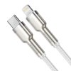 Baseus Cafule Metal Series Datový Kabel USB-C - Lighting 20W 2m White