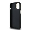 Guess PU Grained 4G Logo Stand Camera Frame Zadní Kryt pro iPhone 15 Black