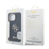 Guess PU Grained 4G Logo Stand Camera Frame Zadní Kryt pro iPhone 15 Black