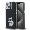 Karl Lagerfeld IML Aquarelle Choupette Zadní Kryt pro iPhone 15 Black