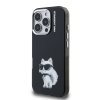 Karl Lagerfeld IML Aquarelle Choupette Zadní Kryt pro iPhone 16 Pro Black