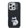 Karl Lagerfeld IML Aquarelle Choupette Zadní Kryt pro iPhone 16 Pro Max Black