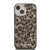 Karl Lagerfeld IML Leopard MagSafe Zadní Kryt pro iPhone 15 Brown