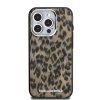 Karl Lagerfeld IML Leopard MagSafe Zadní Kryt pro iPhone 15 Pro Max Brown