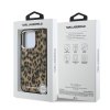 Karl Lagerfeld IML Leopard MagSafe Zadní Kryt pro iPhone 15 Pro Max Brown