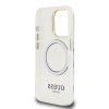 Guess IML Gold Outline Stand Camera Frame MagSafe Zadní Kryt pro iPhone 15 Pro Max Transparent