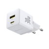 Baseus Palm Fast Nabíječka USB-A + USB-C 30W White