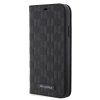 Karl Lagerfeld PU Saffiano Monogram Book Pouzdro pro iPhone 11 Black