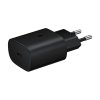 EP-TA800XBE Samsung 25W Cestovní nabíječka + USB-C Datový Kabel Black