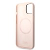 Karl Lagerfeld and Choupette Liquid Silicone Zadní Kryt pro iPhone 14 Plus Pink