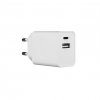 H33AC-E10 33W Cestovní Nabíječka Dual USB-A + USB-C White