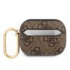 Guess 4G Script PC/PU Pouzdro pro Airpods Pro Brown