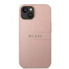 Guess PU Leather Saffiano Zadní Kryt pro iPhone 14 Plus Pink