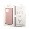 Guess PU Leather Saffiano Zadní Kryt pro iPhone 14 Plus Pink