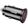 Baseus CCALL-YD01 Circular Nabíječka do Auta 2xUSB QC3.0 30W Black