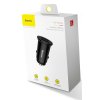 Baseus CCALL-YD01 Circular Nabíječka do Auta 2xUSB QC3.0 30W Black