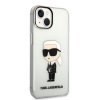 Karl Lagerfeld IML Ikonik NFT Zadní Kryt pro iPhone 14 Plus Transparent