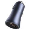 Baseus TZCCJD-0G Golden Contactor Nabíječka do auta Dual Quick Charger USB 40W Dark Grey