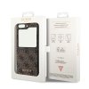 Guess 4G Charms Zadní Kryt pro Samsung Galaxy Z Flip 5 Brown