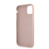 Guess PU 4G Metal Logo Zadní Kryt pro iPhone 11 Pink