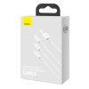 Baseus CAMLTYS-02 Superior Fast Charging Datový Kabel 3v1 USB-C, Lightning, MicroUSB 1.5m White