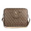 Guess PU 4G Metal Logo Computer Bag 15/16" Brown