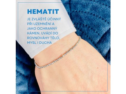 hematit 2mm stribrny kulaty