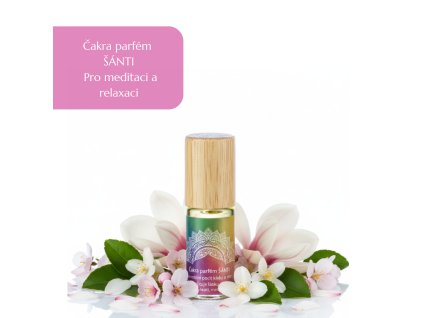 Olejový čakra parfém Šánti, 5 nebo 10 ml