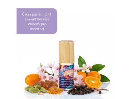Olejový čakra parfém Óm, velmi vhodný pro meditaci, 5 ml