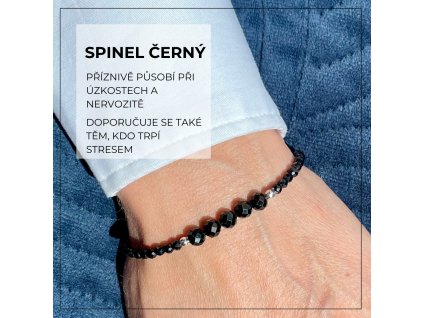 spinel černý 5 a 3mm (4)