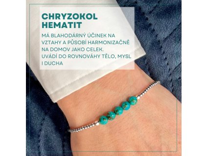 CHryzokol hematit 5 a 2 mm