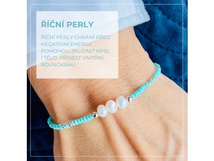 produktovka ricni perly tyrkysova
