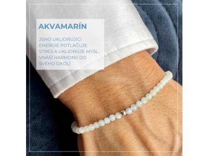 akvamarin fazetovaný 3mm