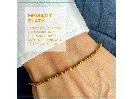hematit zlaty 2mm