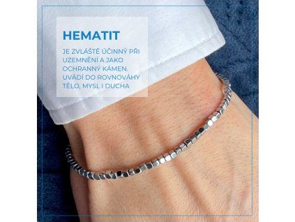 hematit 2mm kosticka