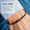 produkt onyx 3mm a stribrny listek