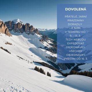 Přátelé, rok se s rokem sešel, jarní prázdniny jsou opět tady, a je čas vytáhnout se s rodinkou na lyže.☺️⛷️ Všechny došlé...