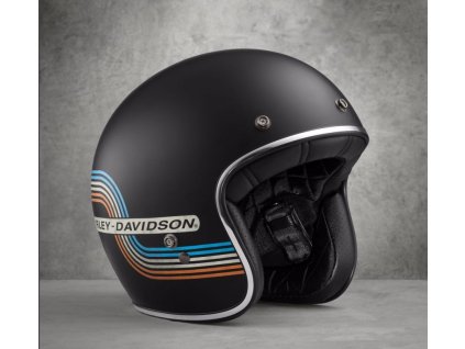 Helma Retro Tank Stripe B01 3/4 Helmet (Velikost 2XL)