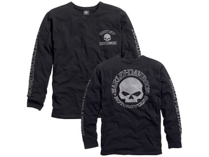 Pánské triko Skull Long Sleeve Tee (Velikost 2XL)