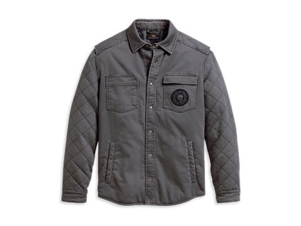 Pánská bunda Diamond Quilted Shirt Jacket (Velikost XL)