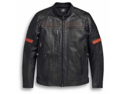 Pánská kožená bunda VANOCKER (Velikost 2XL)