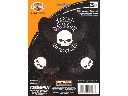 3596 samolepka skull with wings