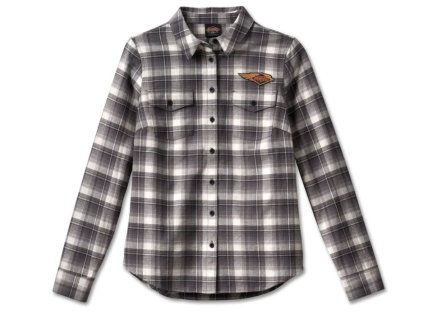 Dámská košile 120th Anniversary Retro Flannel Shirt - YD Plaid - Blackened Pearl (Velikost XL)