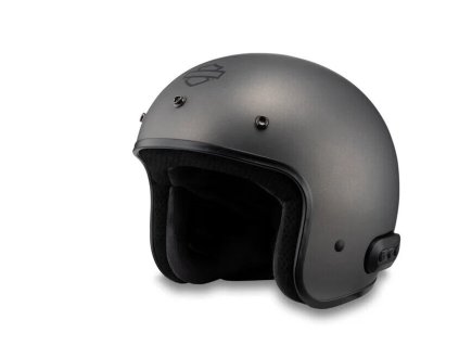 Helma Fury N04 Bluetooth 3/4 Helmet Matte Silver (Velikost XL)