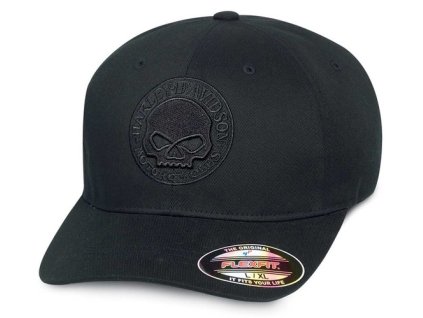 Kšiltovka Willie G Skull Stretch Baseball Cap (Velikost L)
