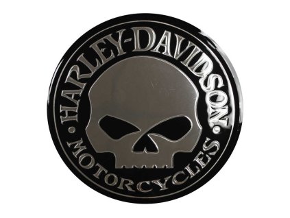 4853 samolepka silver skull classic