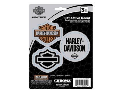 4859 sada samolepek reflective b s h d logos