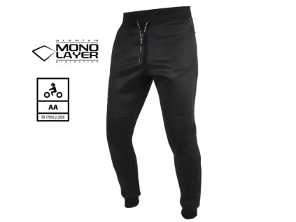 Tepláky na moto Trilobite Rovani monolayer black (Velikost XL)