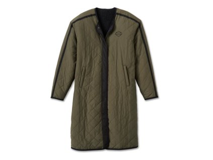 Dámský kabát Reversible Quilted Sherpa Coat (Velikost XL)